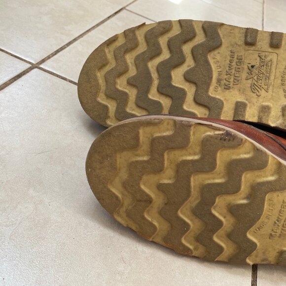 Thorogood ASTM Safety Steel Toe Wedge Sole Tobacco Color 6" Boot Size 8.5 US Men - Picture 10 of 10